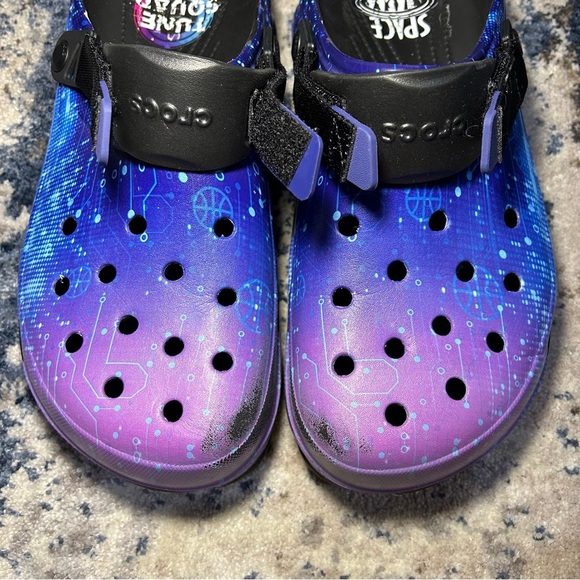 Crocs Classic All-Terrain Looney Tunes Space Jam Black Purple Clogs Size 12 main image 12